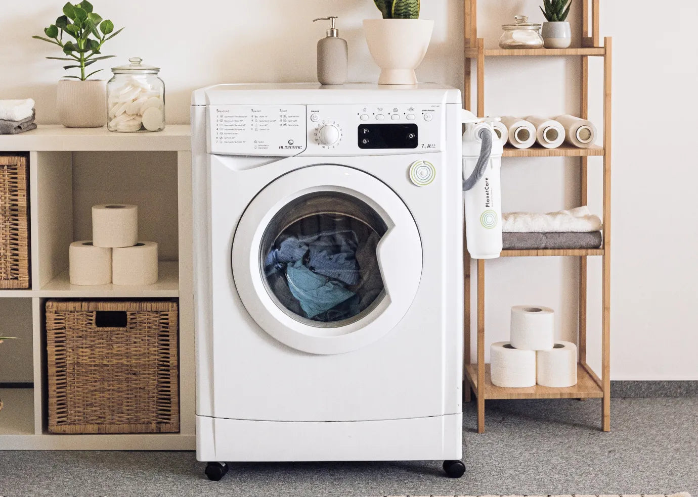 洗濯ができます