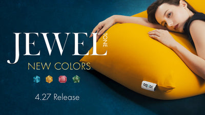 【4月27日｜新商品】Yogibo新色「JEWEL TONE」、全国展開スタート。空間を彩るジュエルカラー4色
