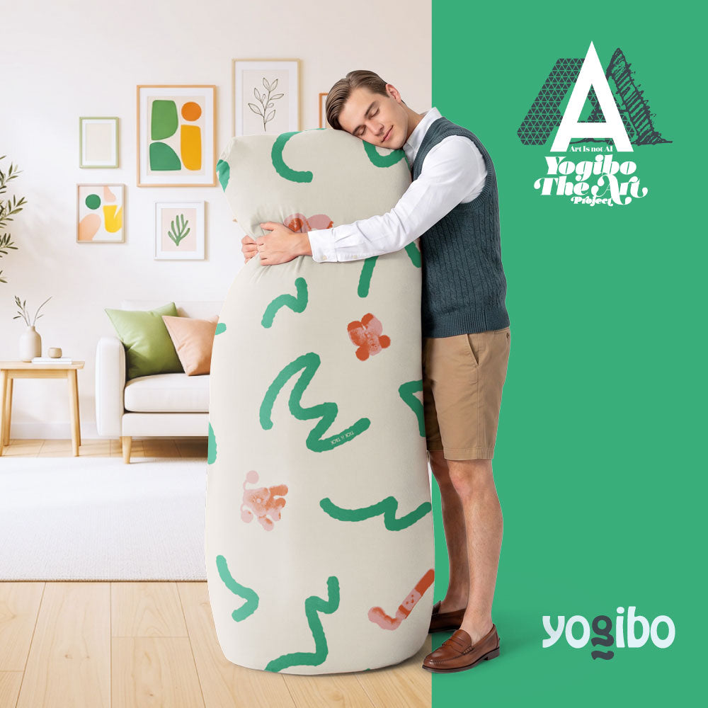 Yogibo Max tick 'n' tack / aska.  ABDUCUSHiON