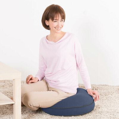 Yogibo Round Pillow ネイビーブルー