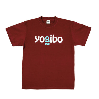 Yogibo Logo T-Shirt ワインレッド