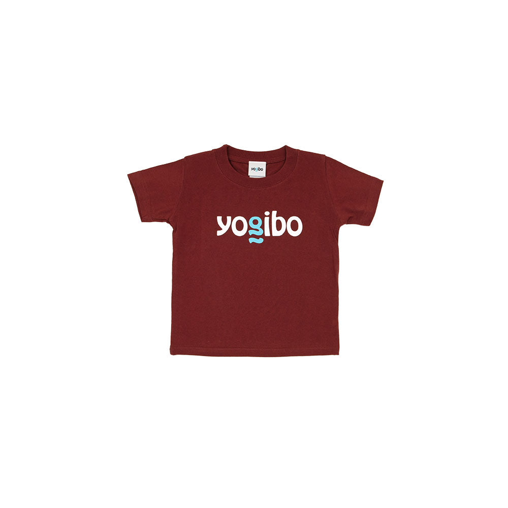 Yogibo Logo T-Shirt ワインレッド