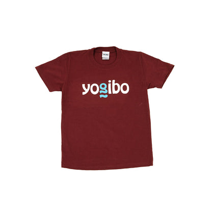 Yogibo Logo T-Shirt ワインレッド