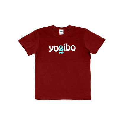 Yogibo Logo T-Shirt ワインレッド