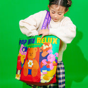 Reusable shopper wiggle wiggle Designs M - Yogibo｜wiggle wiggle Collection