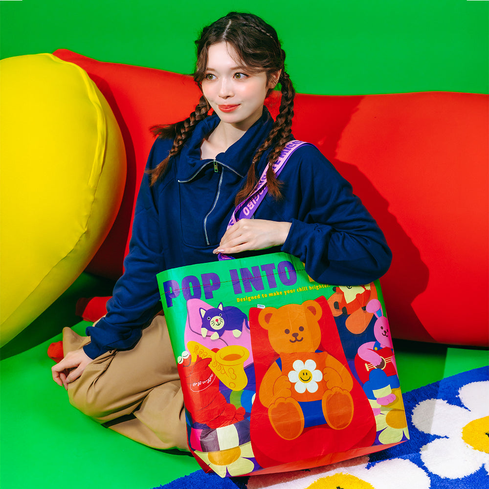 Reusable shopper wiggle wiggle Designs M - Yogibo｜wiggle wiggle Collection