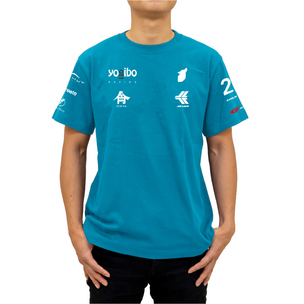 Yogibo Racing Logo T-Shirt 2023(アクアブルー)